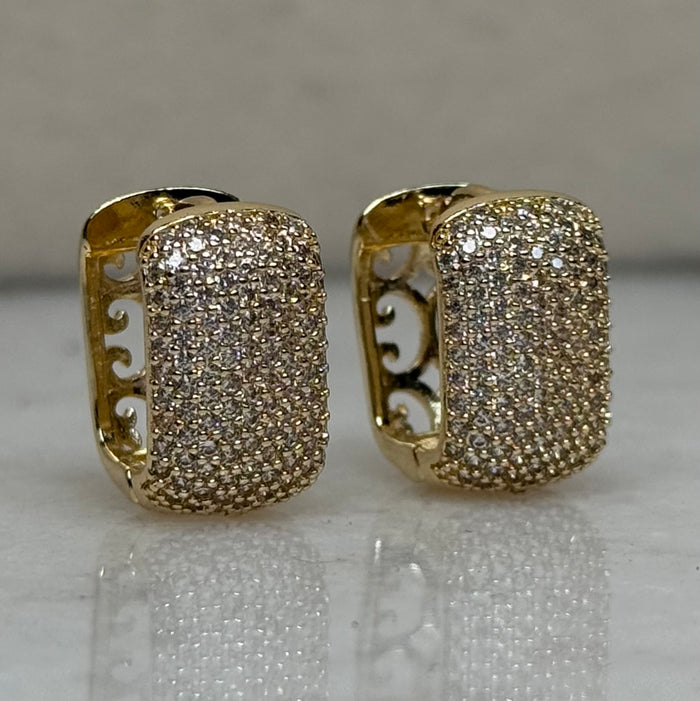Style 2 CZ Huggie Earrings