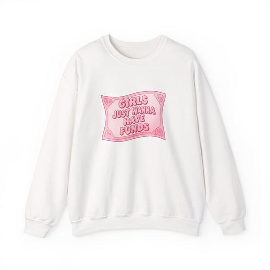 Girls Just Wanna Have Funds T-shirt, Pink Money Graphic