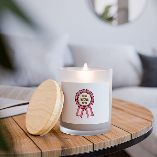 Best Mom Ever Frosted Glass Candle — 11oz Gift Candle for Mother’s Day
