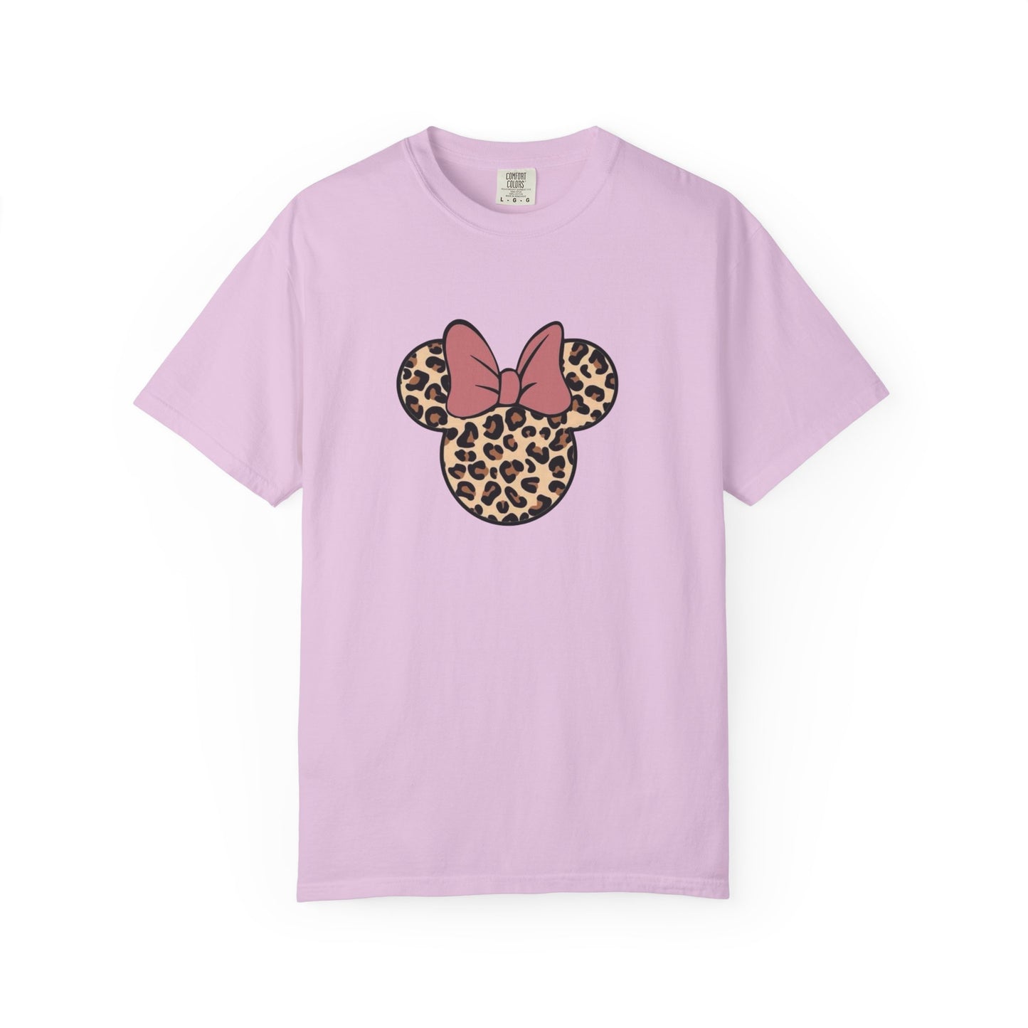 Leopard Print Minnie Mouse Tee — Pink Bow Graphic T-Shirt