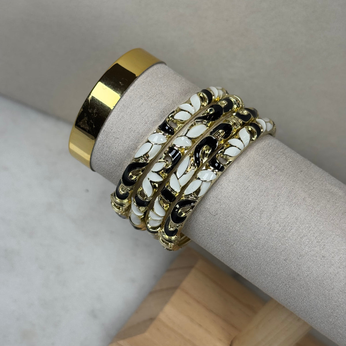 Black and White Bangle