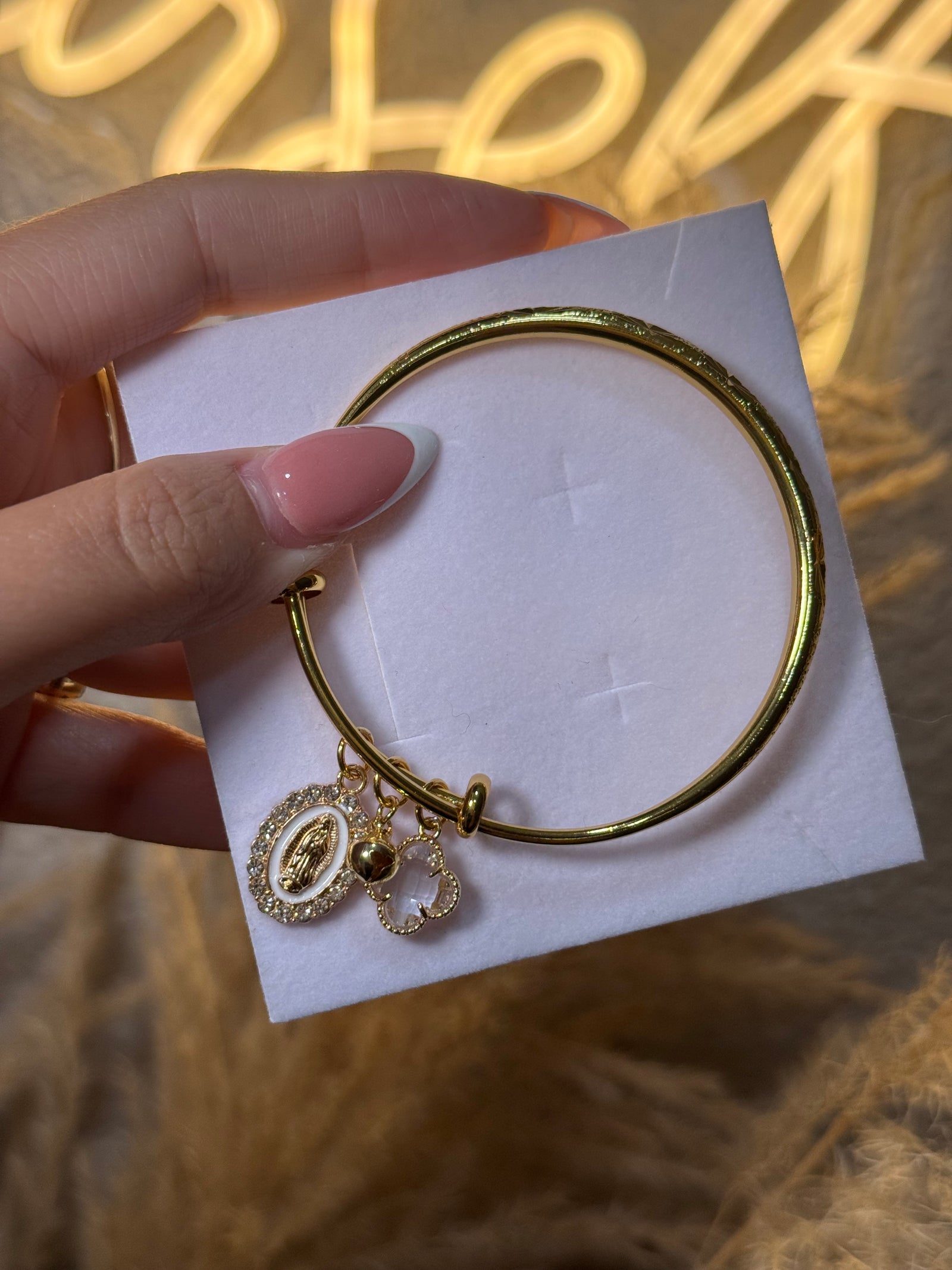 Bangle with charm