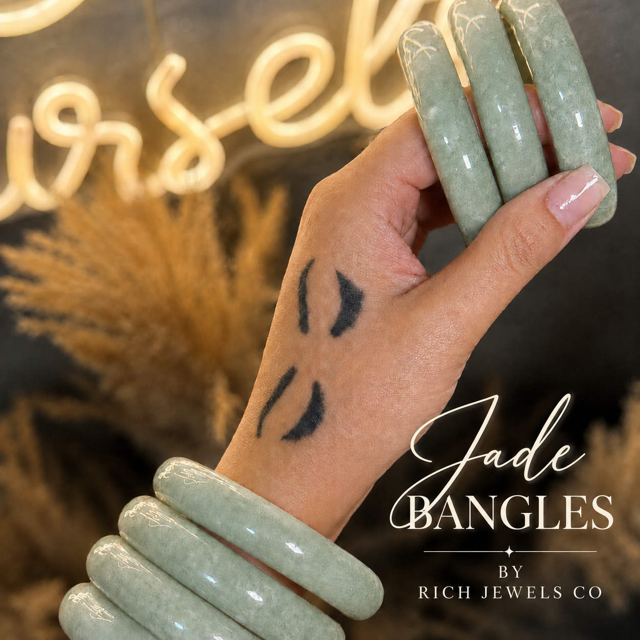 Thick Jade bangles
