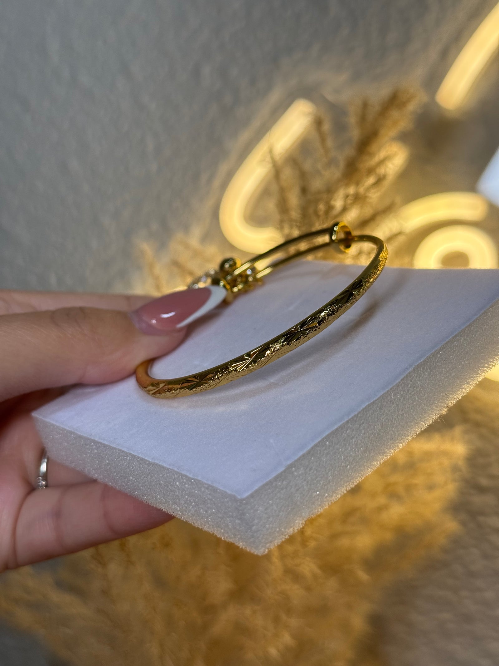 Bangle with charm