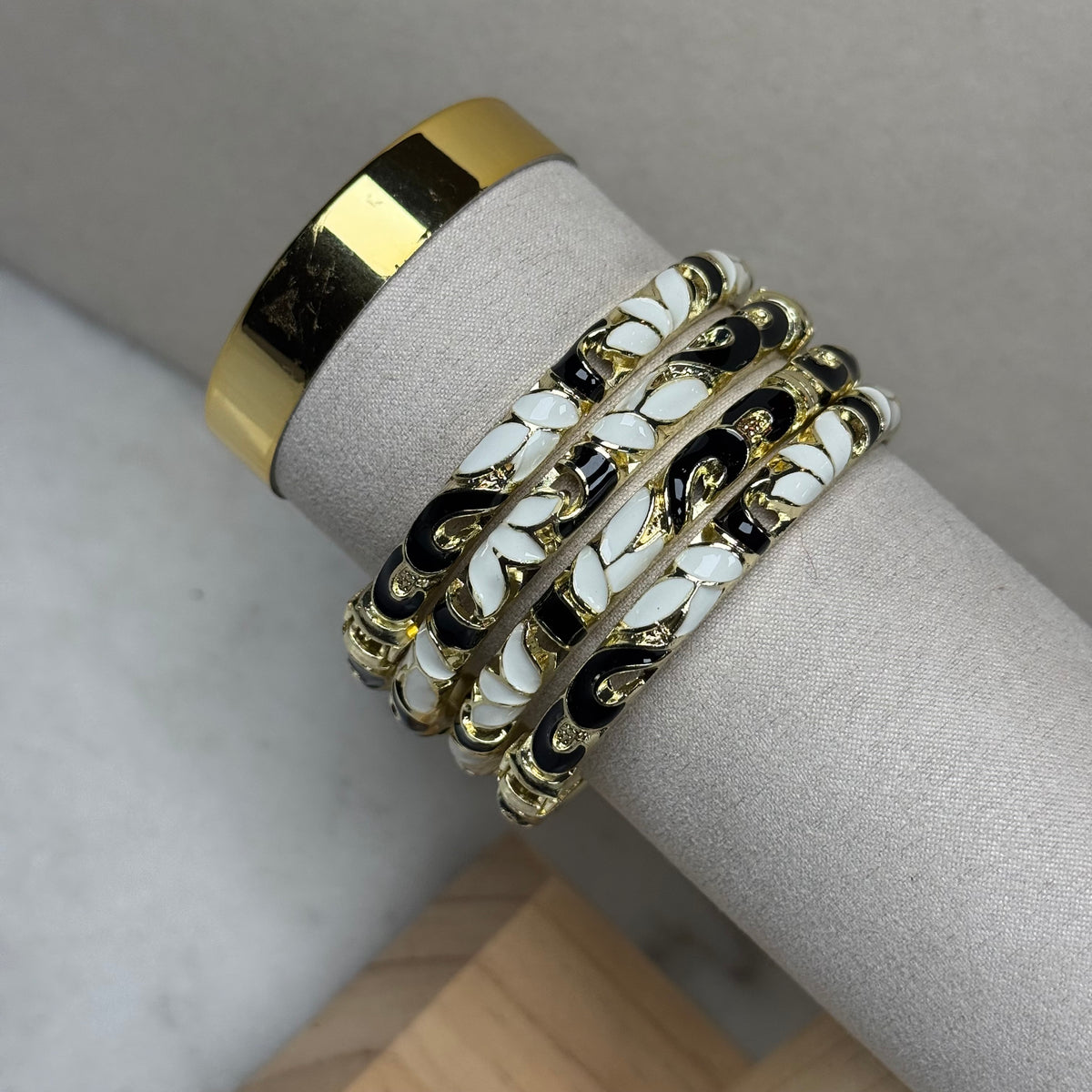 Black and White Bangle