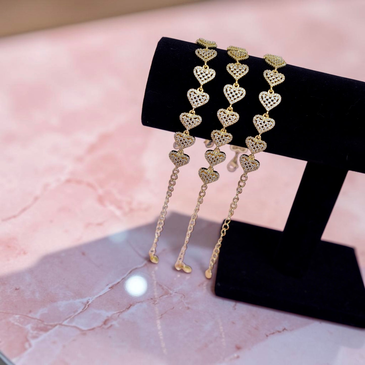 Bracelet (Diamond Hearts)