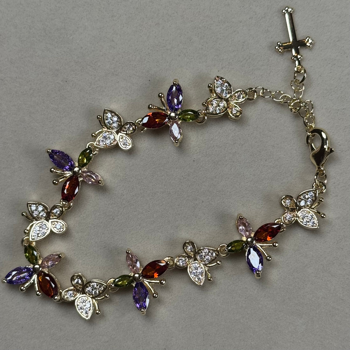 Multi Color Butterfly Bracelet