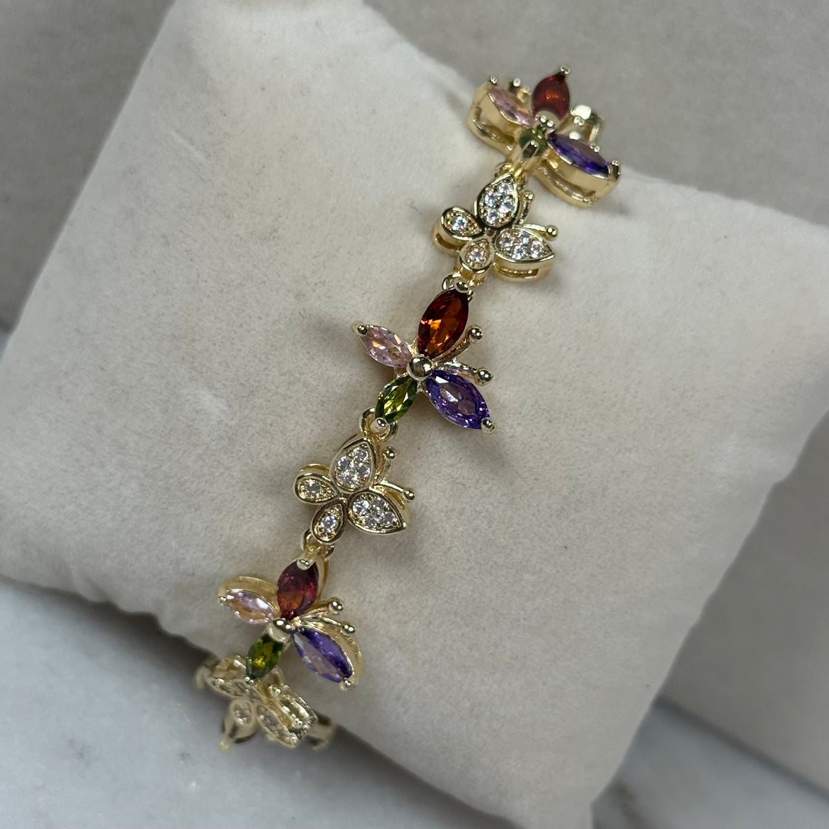 Multi Color Butterfly Bracelet