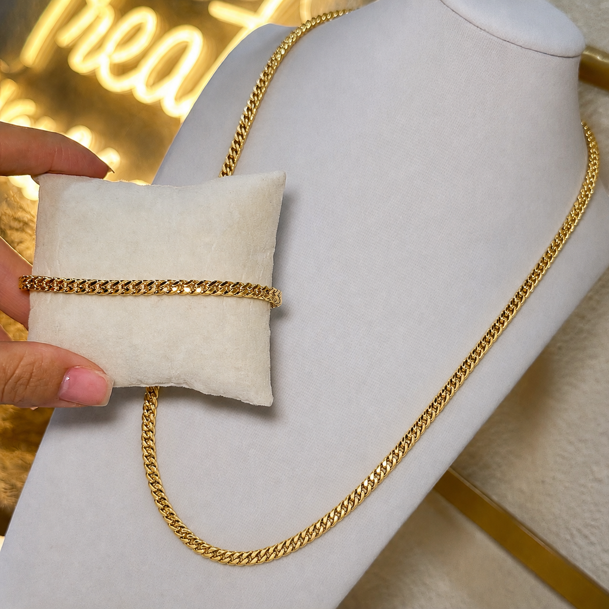 Franco 24” chain & 8” Bracelet Set
