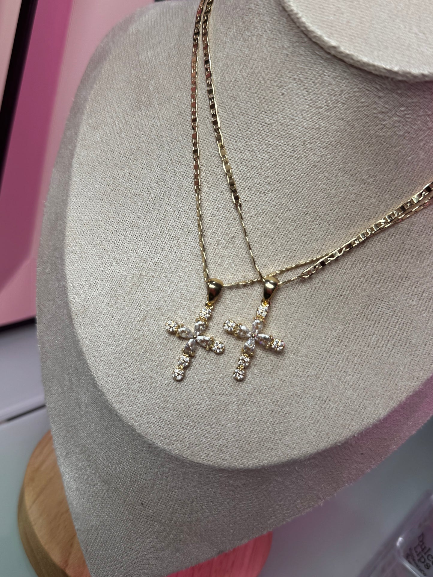 Crystal Cross Necklace